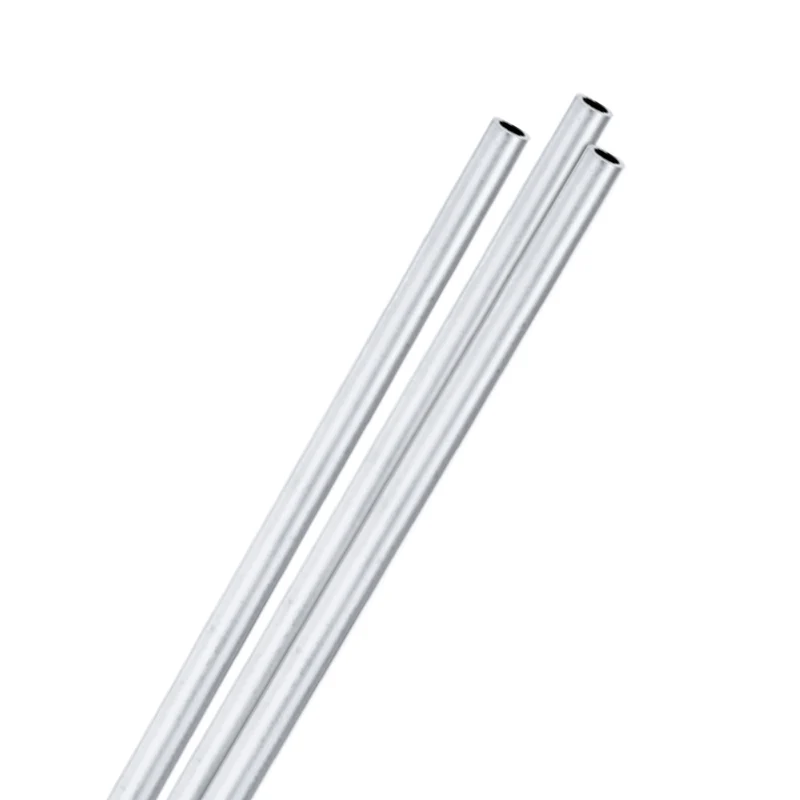 3-Pack 6063 Aluminum Round Tube, 4mmx6mm(IDxOD) 300mm Length Straight Tubing