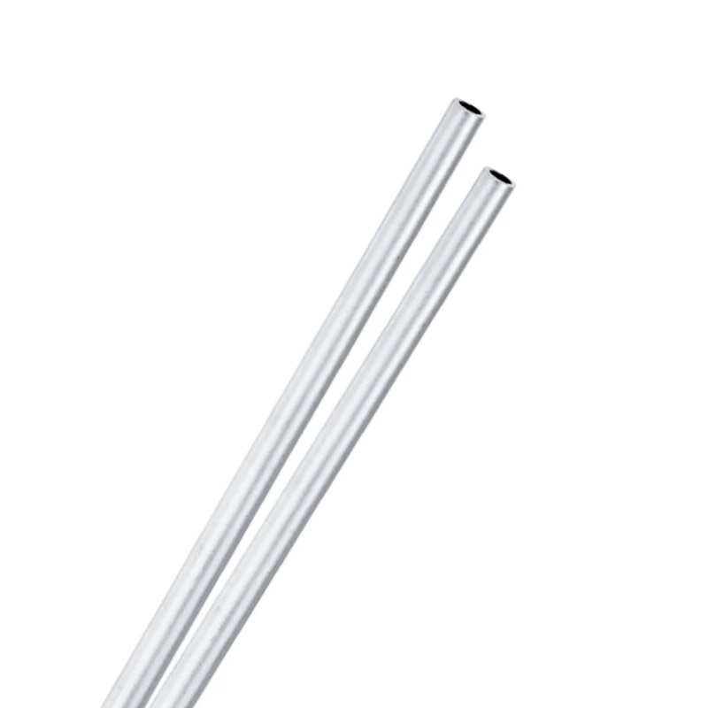 2-Pack 6063 Aluminum Round Tube, 4mmx6mm(IDxOD) 300mm Length Straight Tubing