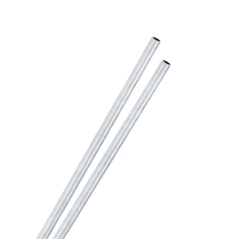 2-Pack 6063 Aluminum Round Tube, 4mmx5mm(IDxOD) 300mm Length Straight Tubing