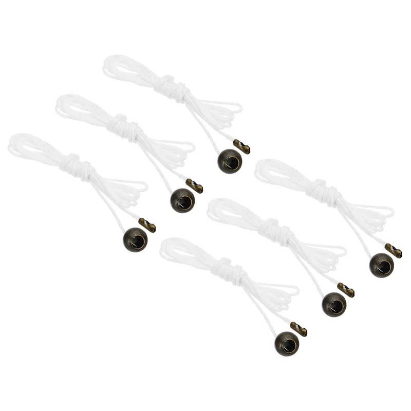 1.5M 4.9ft Ceiling Fan Pull Chain Extender, 6 Pcs with Ball Pendant, Bronze