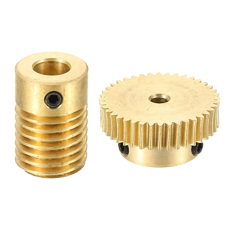 Worm Gear Set 0.5 Module 1:40 Reduction Rate(Gear-3mm Bore, Rod 6mm Bore)
