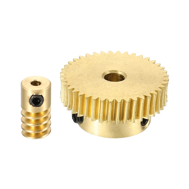 Worm Gear Set 0.5 Module 1:40 Reduction Rate(Gear-4mm Bore, Rod 2mm Bore)