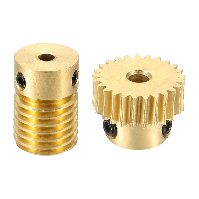 Worm Gear Set 0.5 Module 1:25 Reduction Rate(Gear-3mm Bore, Rod 3mm Bore)
