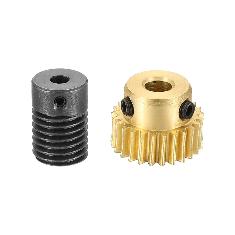 Worm Gear Set 0.5 Module 1:25 Reduction Rate(Gear-4mm Bore, Rod 4mm Bore)