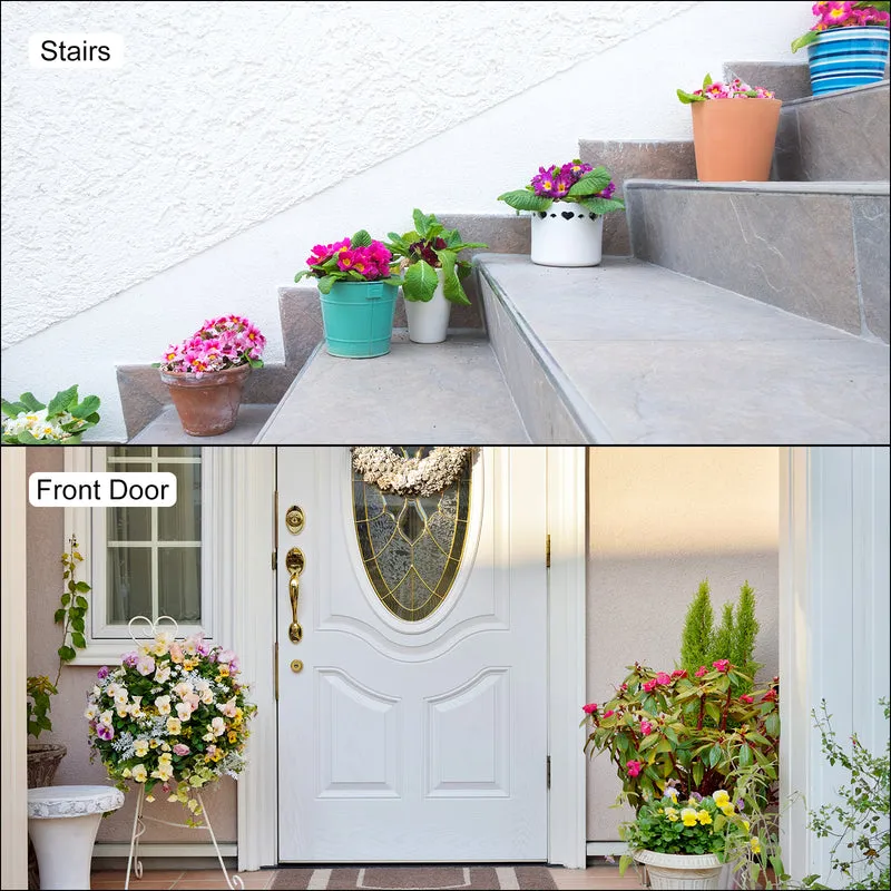 Artificial Flowers 12 Bundles, Yellow Fake Hydrangea Plants for Outdoor