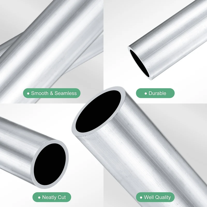 1-Pack 6063 Aluminum Round Tube, 32mmx38mm(IDxOD) 100mm Length Straight Tubing