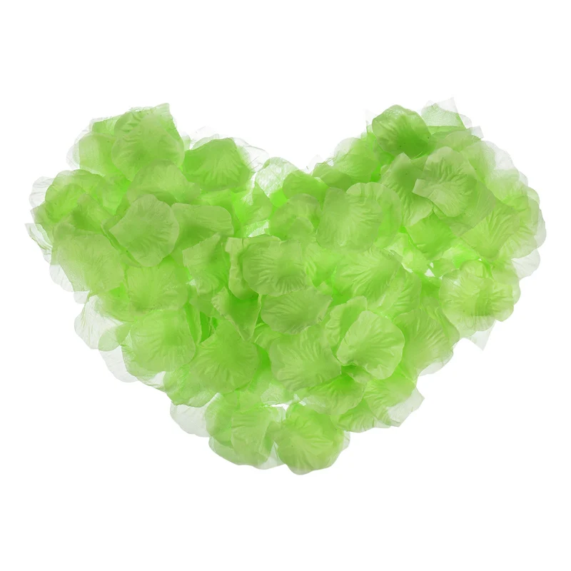 Silk Artificial Flower Petals, Green Faux Flowers 2 Inch x 2 Inch Pack of 3000