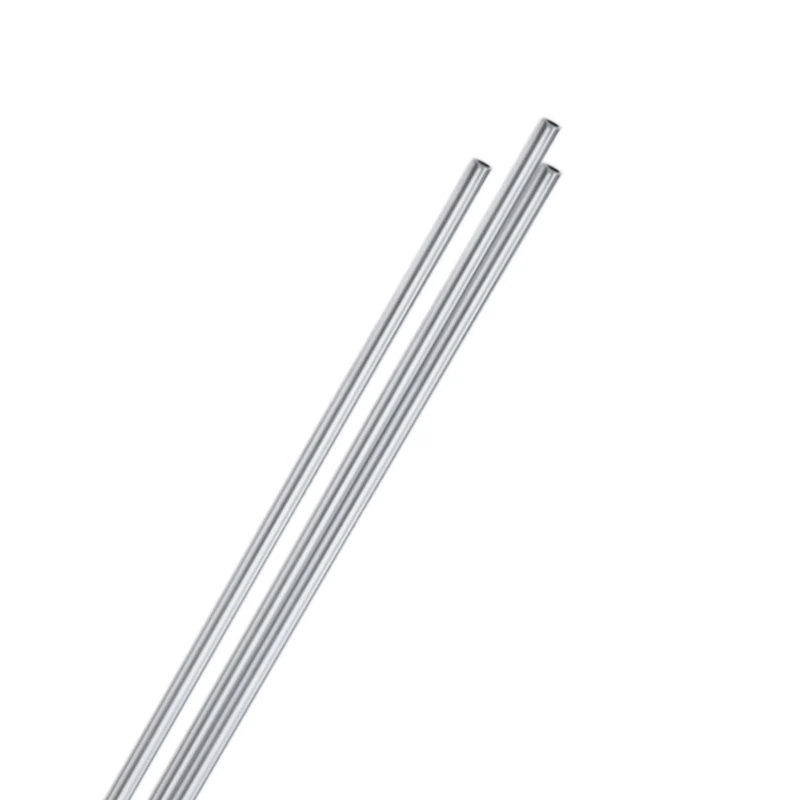 3-Pack 6063 Aluminum Round Tube, 2mmx3mm(IDxOD) 300mm Length Straight Tubing