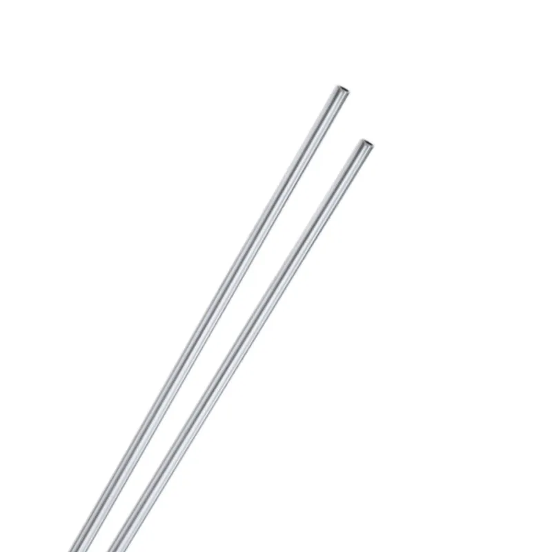 2-Pack 6063 Aluminum Round Tube, 2mmx3mm(IDxOD) 300mm Length Straight Tubing