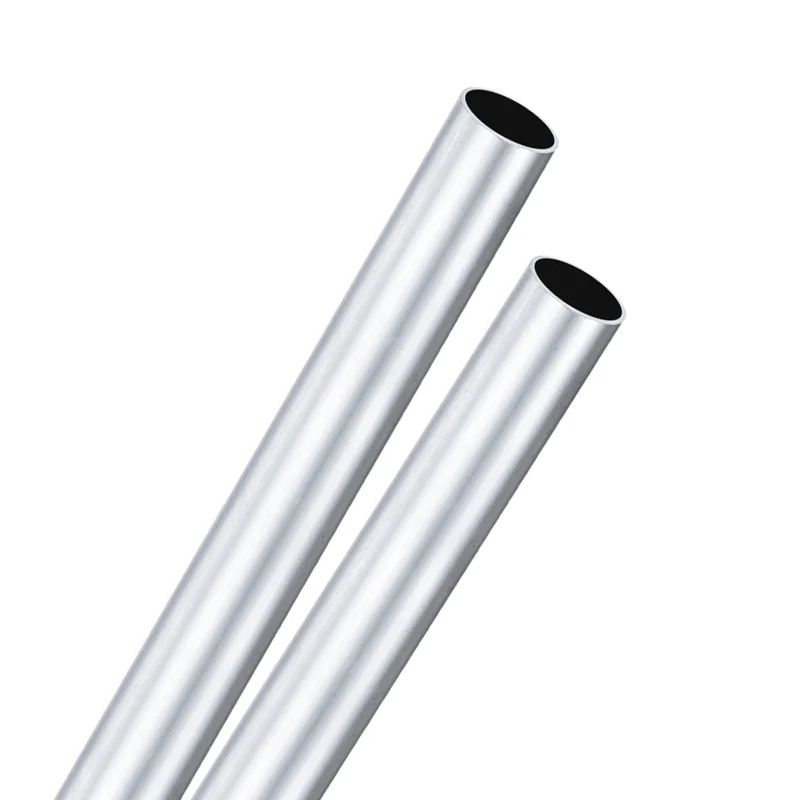 2-Pack 6063 Aluminum Round Tube, 18mmx20mm(IDxOD) 300mm Length Straight Tubing