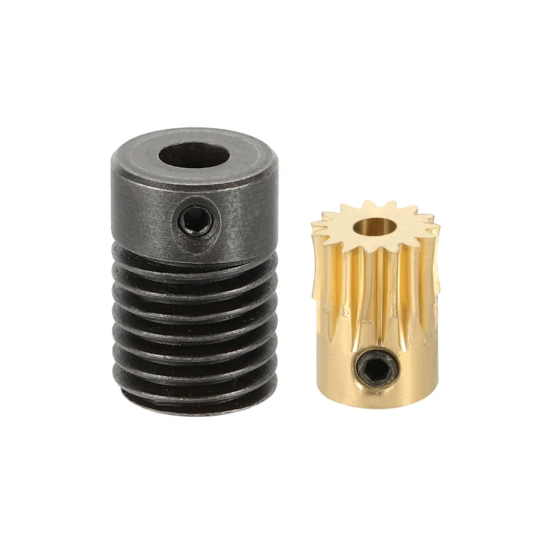 Worm Gear Set 0.5 Module 15:1 Reduction Rate(Gear-3mm Bore, Rod 5mm Bore)
