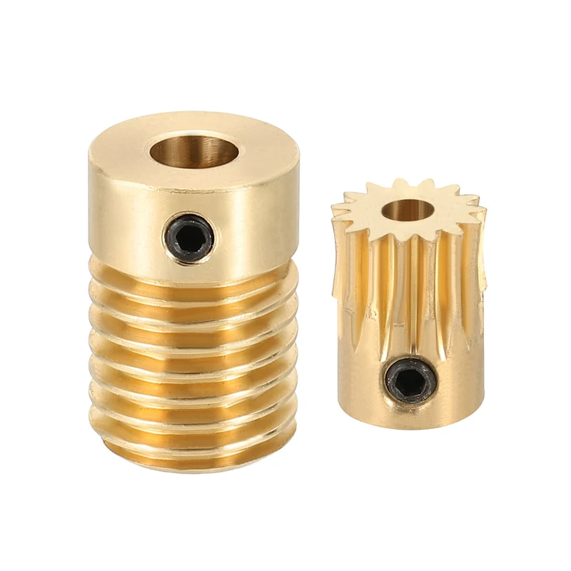 Worm Gear Set 0.5 Module 15:1 Reduction Rate(Gear-3mm Bore, Rod 5mm Bore)