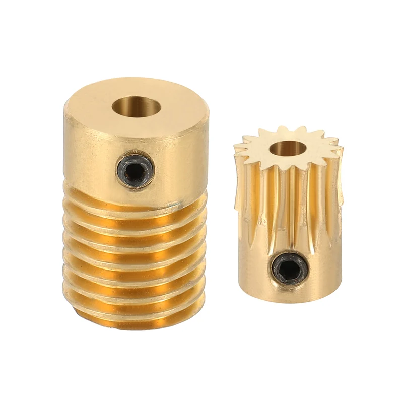 Worm Gear Set 0.5 Module 15:1 Reduction Rate(Gear-3mm Bore Rod 4mm Bore)