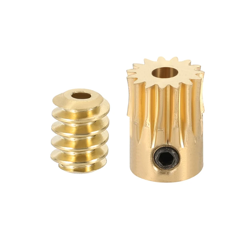 Worm Gear Set 0.5 Module 15:1 Reduction Rate(Gear-3mm Bore, Rod 1.98mm Bore)