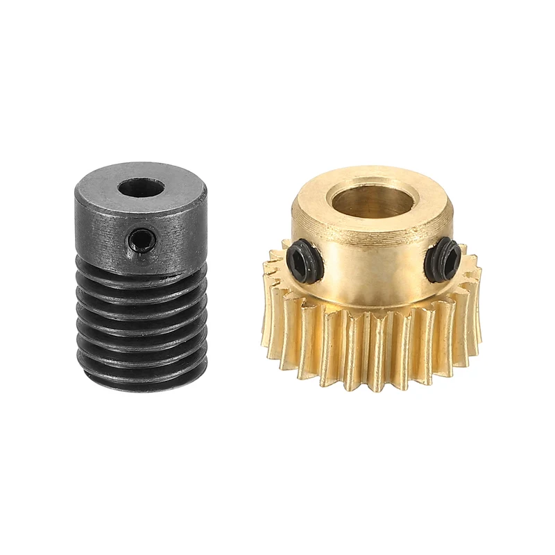 Worm Gear Set 0.5 Module 1:25 Reduction Rate(Gear-5mm Bore, Rod 4mm Bore)