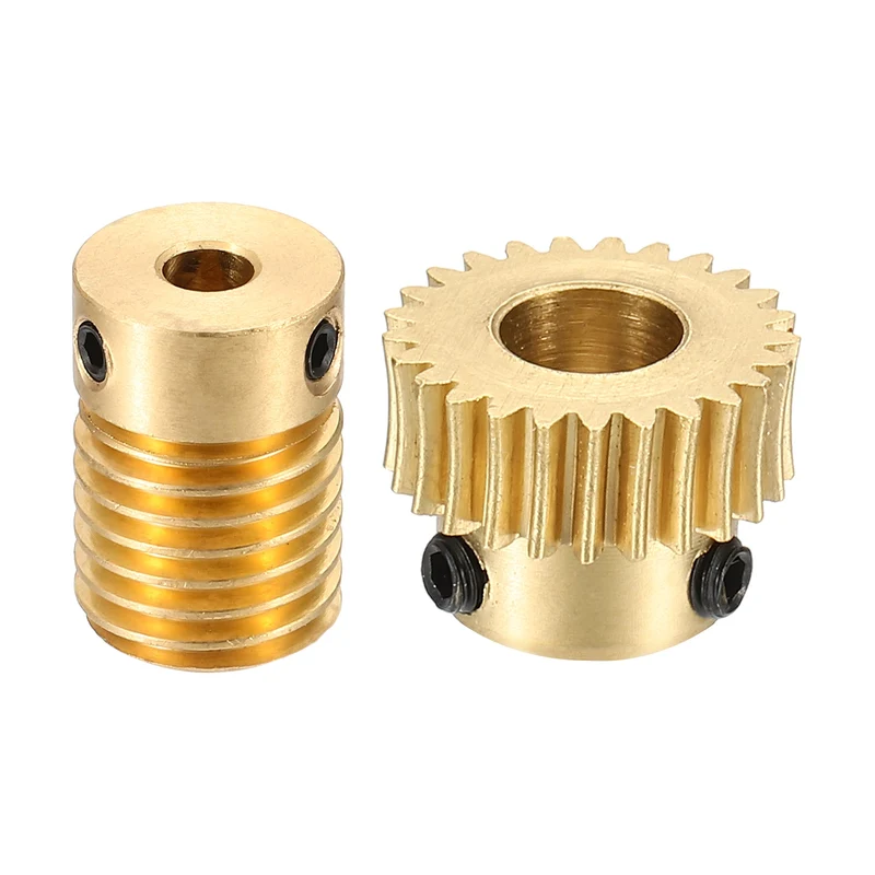 Worm Gear Set 0.5 Module 1:25 Reduction Rate(Gear-6mm Bore, Rod 4mm Bore)