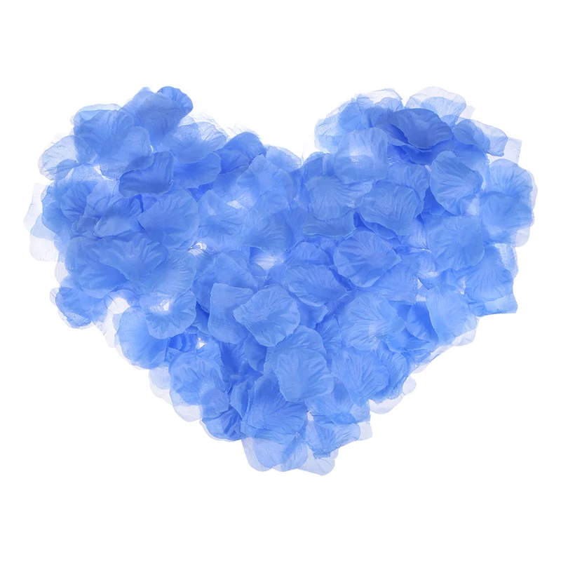Silk Artificial Flower Petals, Sky Blue Faux Flowers 2x2 Inch Pack of 2000