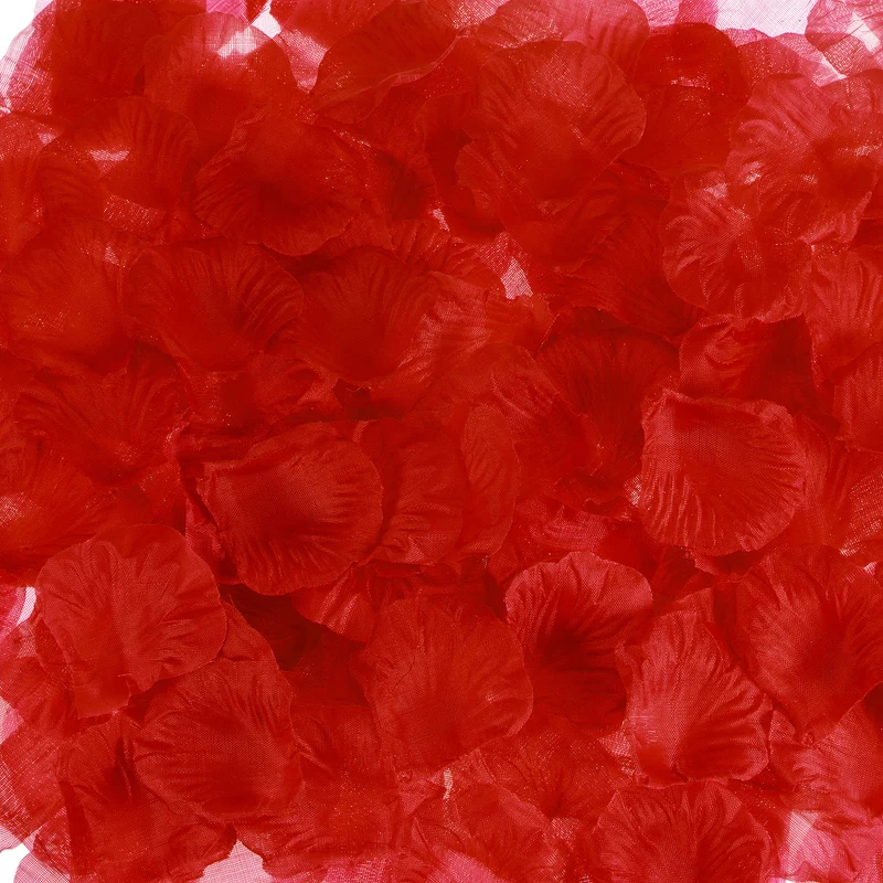 Silk Artificial Flower Petals, Red Faux Flowers 2 Inch x 2 Inch Pack of 2000