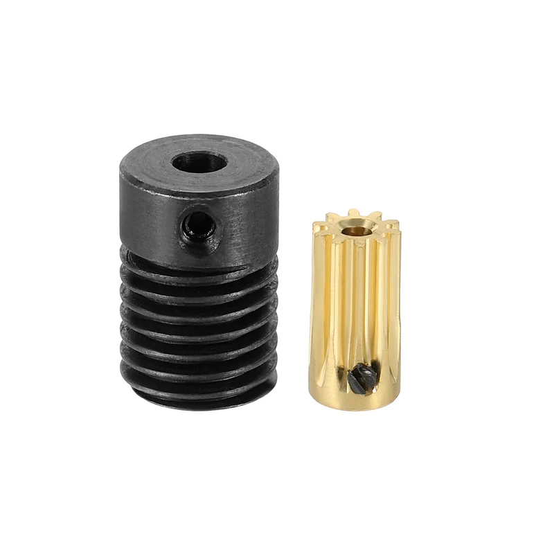 Worm Gear Set 0.5 Module 10:1 Reduction Rate(Gear-2mm Bore, Rod 4mm Bore)