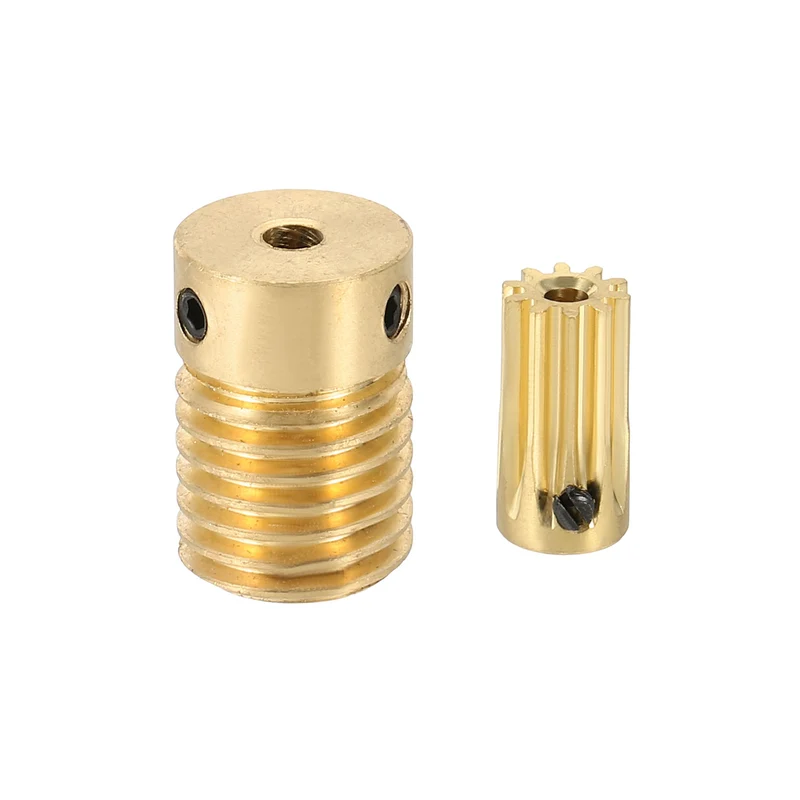 Worm Gear Set 0.5 Module 10:1 Reduction Rate(Gear-2mm Bore Rod 3mm Bore)