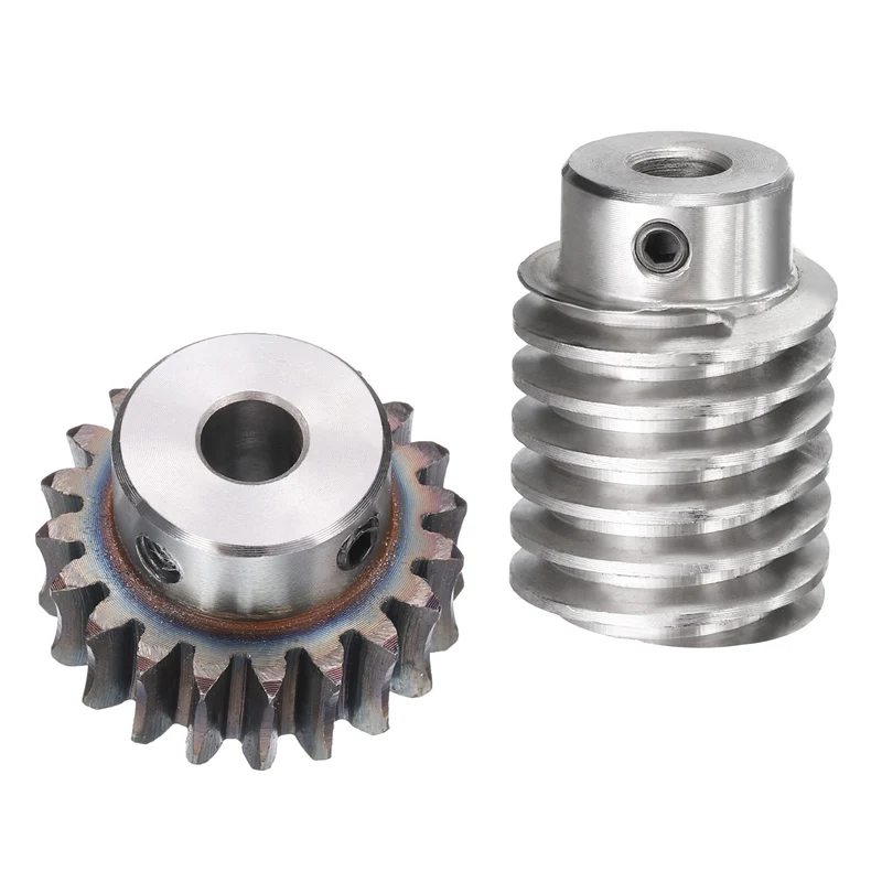 Worm Gear Set 1.5 Module 20:1 Reduction Rate Gear-8mm ID 33mm OD, Rod 8mm Bore