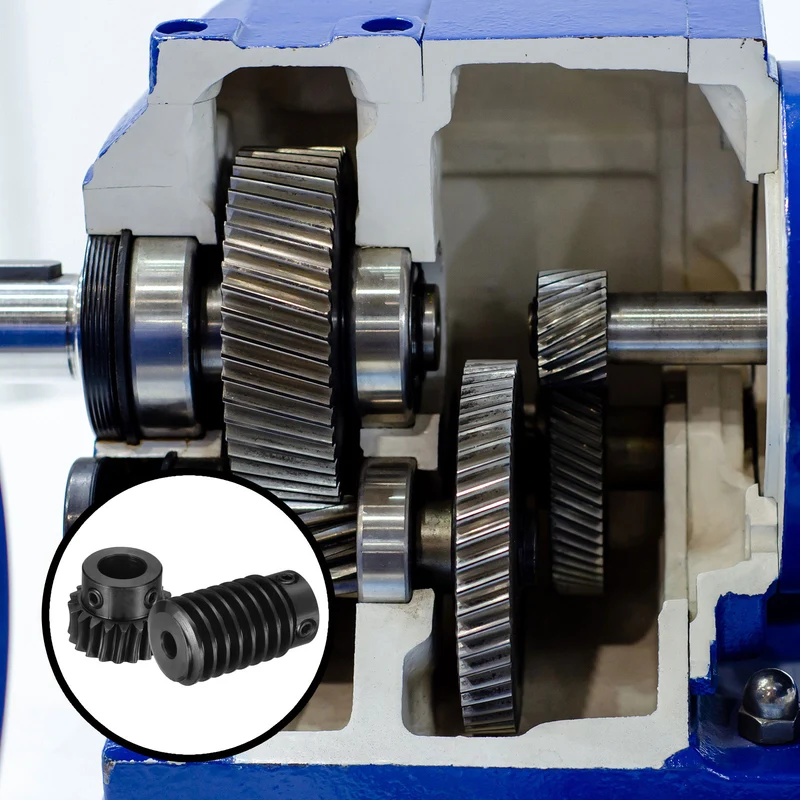 Worm Gear Set 1 Module 1:20 Reduction Rate(Gear-10mm Bore, Rod 5mm Bore)