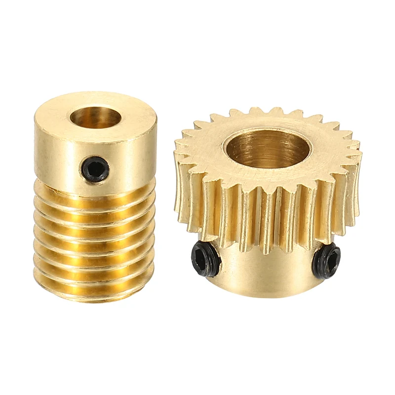Worm Gear Set 0.5 Module 1:25 Reduction Rate(Gear-6mm Bore, Rod 5mm Bore)