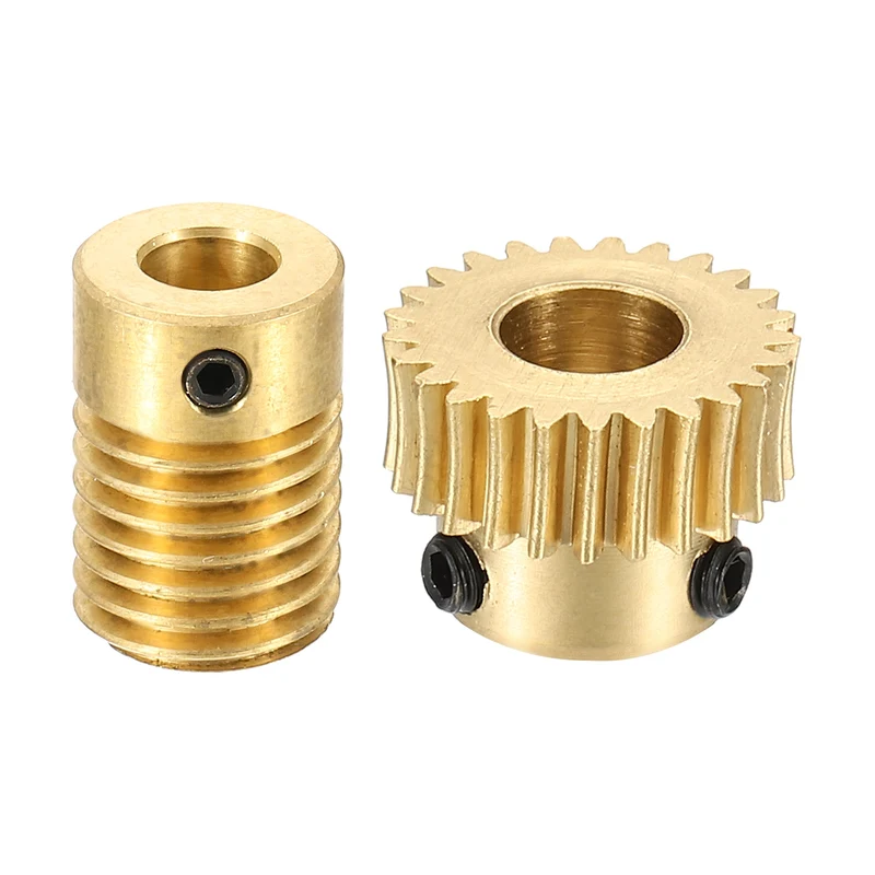 Worm Gear Set 0.5 Module 1:25 Reduction Rate(Gear-6mm Bore, Rod 6mm Bore)