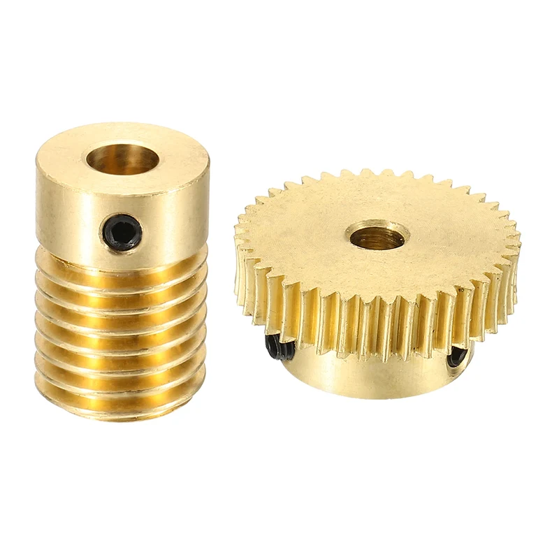 Worm Gear Set 0.5 Module 1:40 Reduction Rate(Gear-4mm Bore, Rod 5mm Bore)