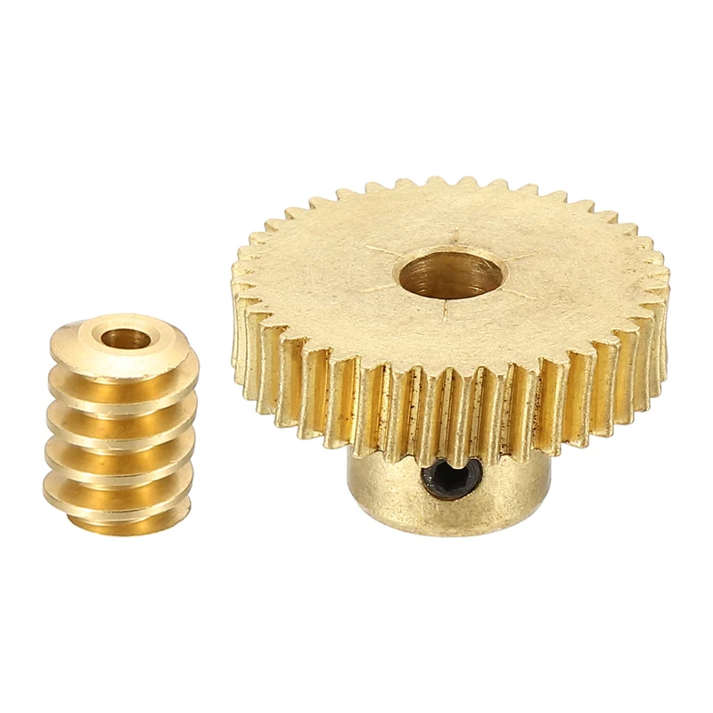 Worm Gear Set 0.5 Module 1:40 Reduction Rate(Gear-5mm Bore, Rod 1.98mm Bore)