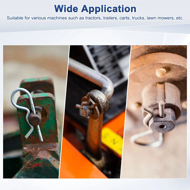 20-Pack R-Shaped Cotter Pin, M1x16mm Hairpin Hardware Spring R Clips