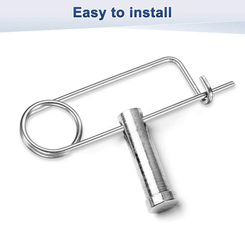 4-Pack Brooch Shape Cotter Safety Pin, 3x60mm Quick Lock Brooch Fastener