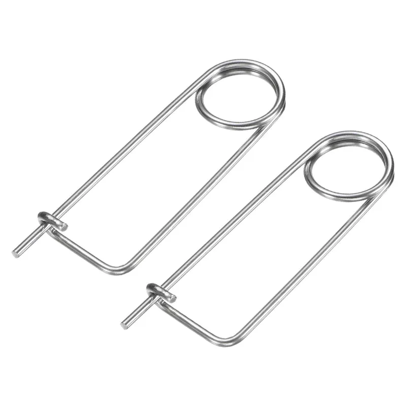 2-Pack Brooch Shape Cotter Safety Pin, 3x60mm Quick Lock Brooch Fastener