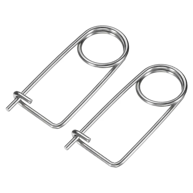 2-Pack Brooch Shape Cotter Safety Pin, 3x42mm Quick Lock Brooch Fastener