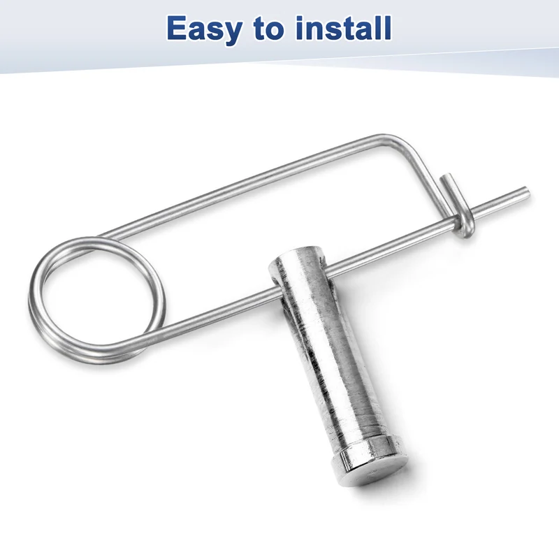 2-Pack Brooch Shape Cotter Safety Pin, 2x45mm Quick Lock Brooch Fastener