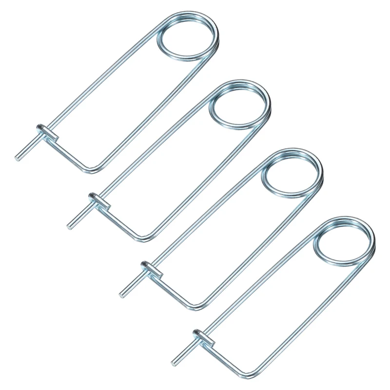 4-Pack Brooch Shape Cotter Safety Pin, 5x110mm Quick Lock Brooch Fastener