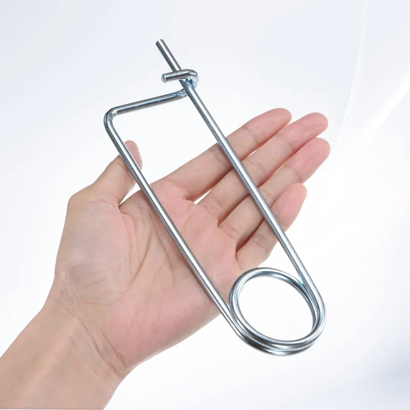 4-Pack Brooch Shape Cotter Safety Pin, 5x110mm Quick Lock Brooch Fastener