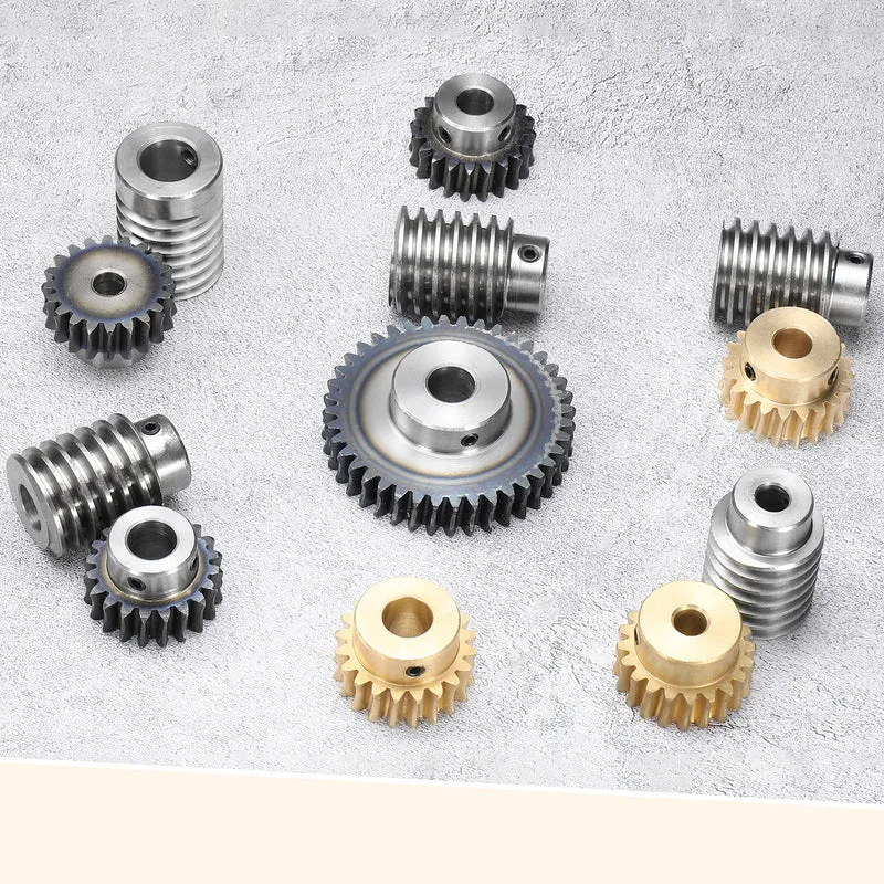 Worm Gear Set 1.5 Module 40:1 Reduction Rate Gear-12mm ID 63mm OD, Rod 12mm Bore