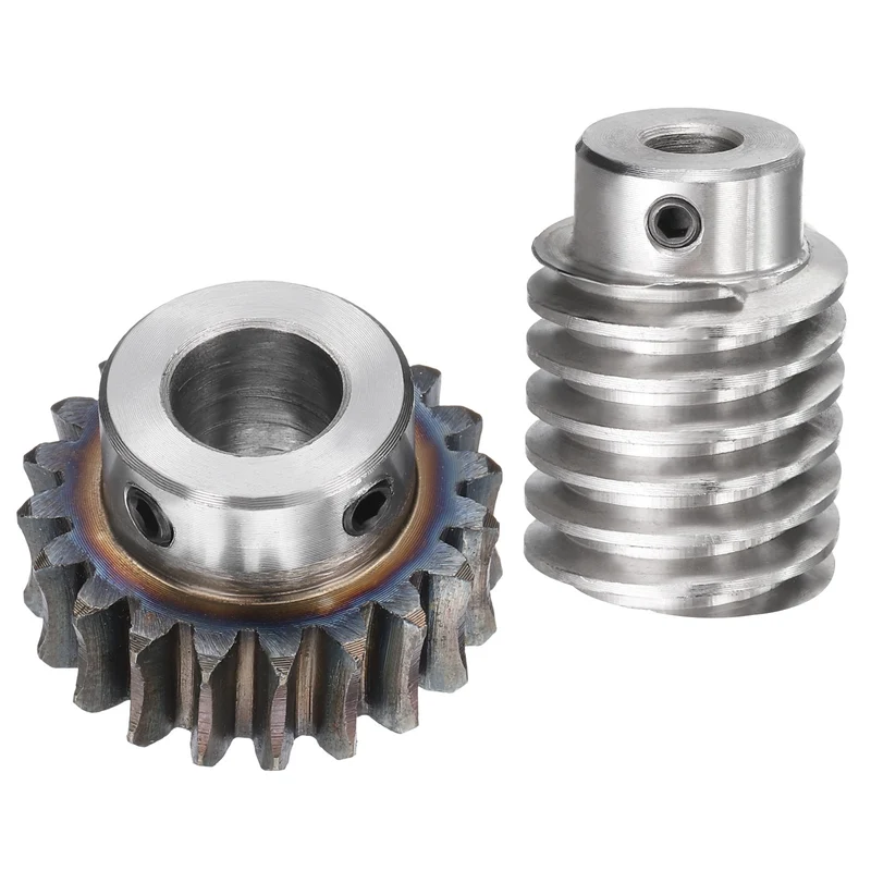 Worm Gear Set 1.5 Module 20:1 Reduction Rate Gear-12mm ID 33mm OD, Rod 8mm Bore