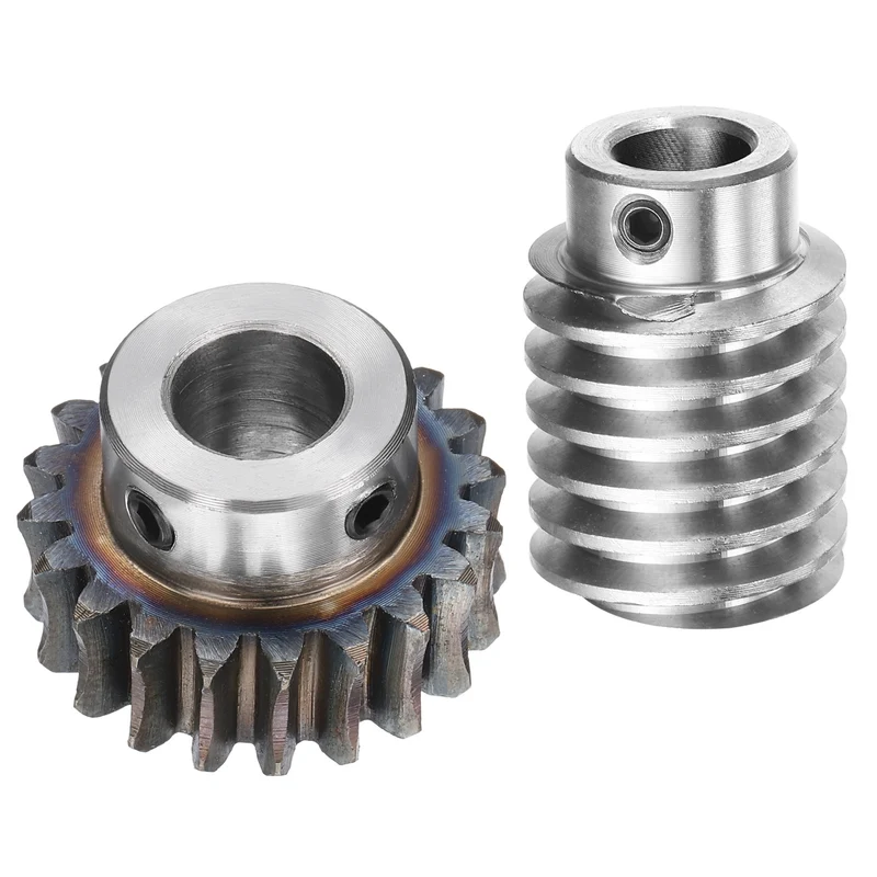 Worm Gear Set 1.5 Module 20:1 Reduction Rate Gear-12mm ID 33mm OD, Rod 12mm Bore