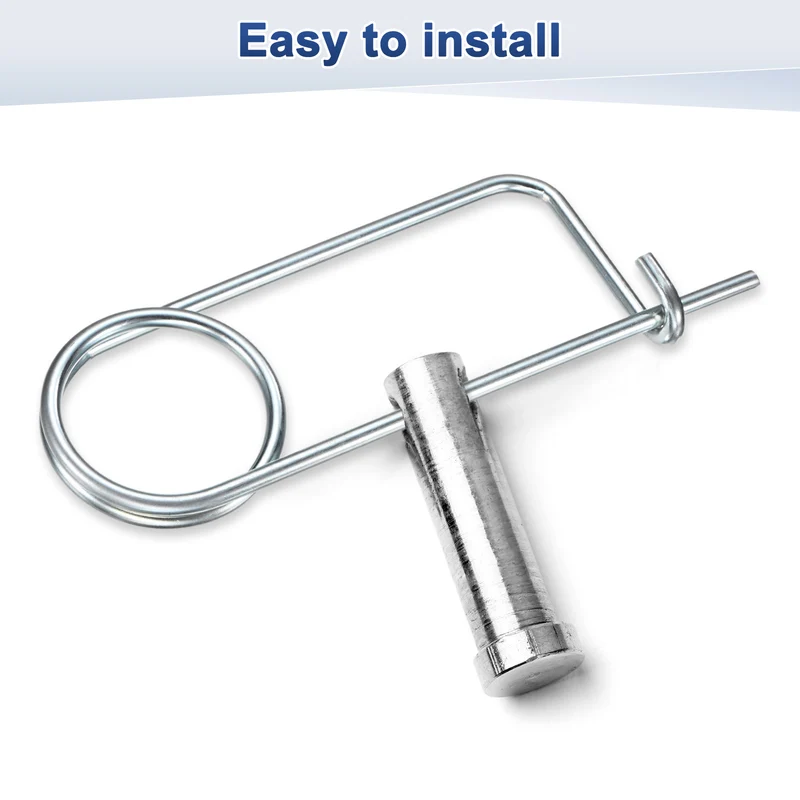4-Pack Brooch Shape Cotter Safety Pin, 5x88mm Quick Lock Brooch Fastener
