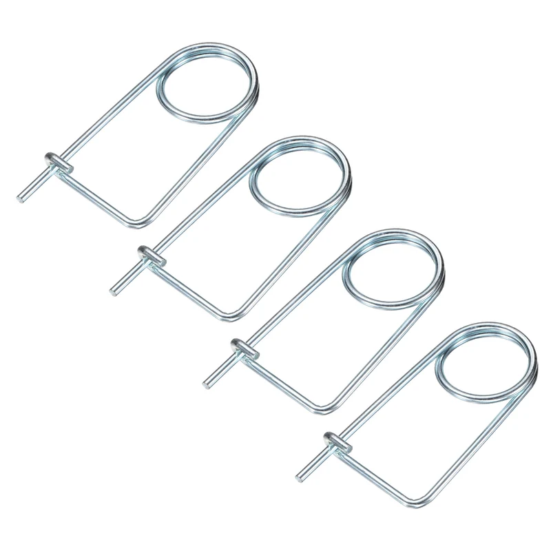4-Pack Brooch Shape Cotter Safety Pin, 5x59mm Quick Lock Brooch Fastener