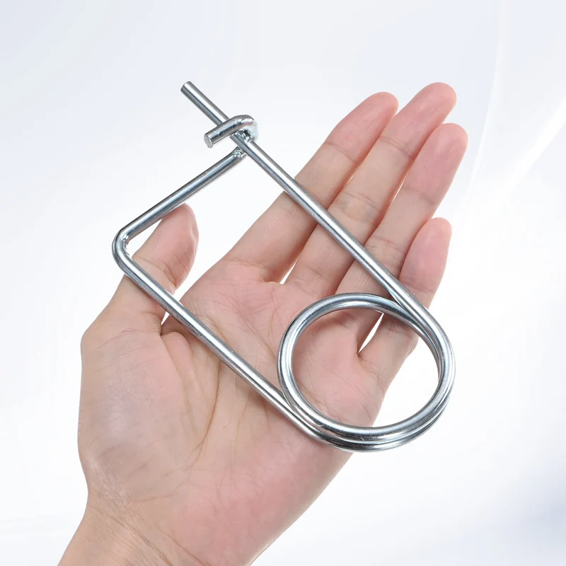 4-Pack Brooch Shape Cotter Safety Pin, 5x59mm Quick Lock Brooch Fastener