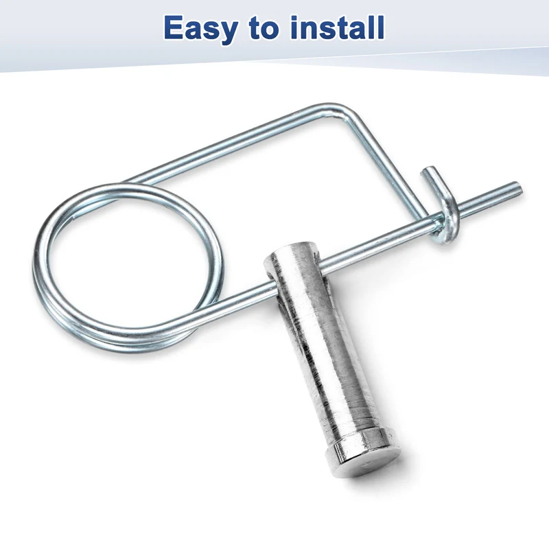 4-Pack Brooch Shape Cotter Safety Pin, 5x59mm Quick Lock Brooch Fastener