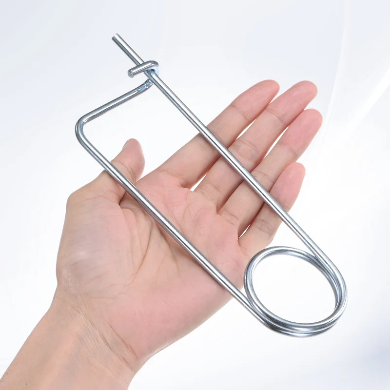 6-Pack Brooch Shape Cotter Safety Pin, 4.5x108mm Quick Lock Brooch Fastener