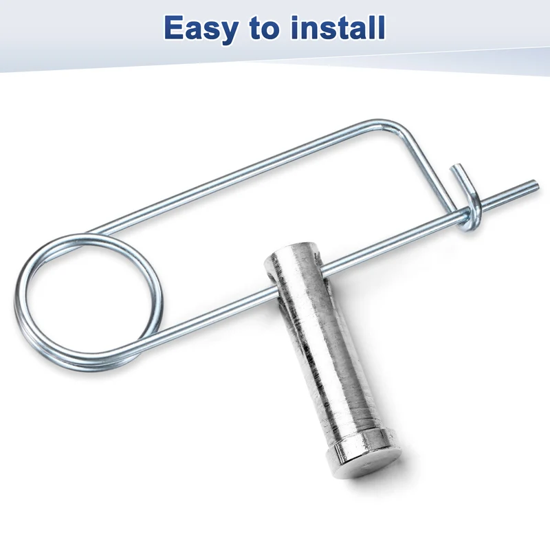 6-Pack Brooch Shape Cotter Safety Pin, 4.5x108mm Quick Lock Brooch Fastener