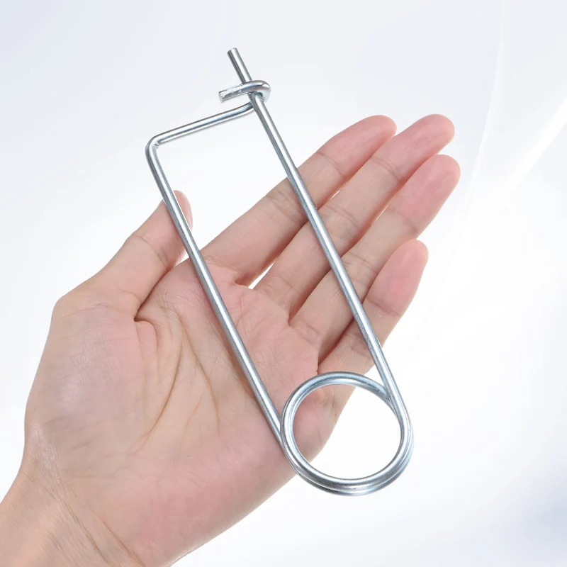 4-Pack Brooch Shape Cotter Safety Pin, 4x100mm Quick Lock Brooch Fastener