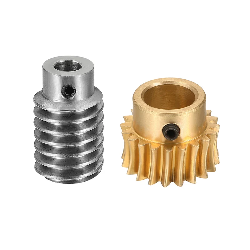 Worm Gear Set 1 Module 20:1 Reduction Rate(Gear-12mm Bore, Rod 5mm Bore)