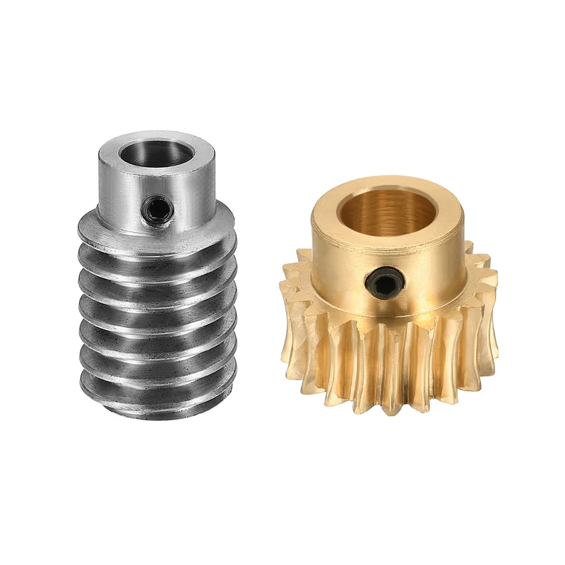 Worm Gear Set 1 Module 20:1 Reduction Rate(Gear-10mm Bore, Rod 8mm Bore)