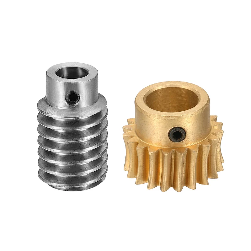 Worm Gear Set 1 Module 20:1 Reduction Rate(Gear-12mm Bore, Rod 8mm Bore)